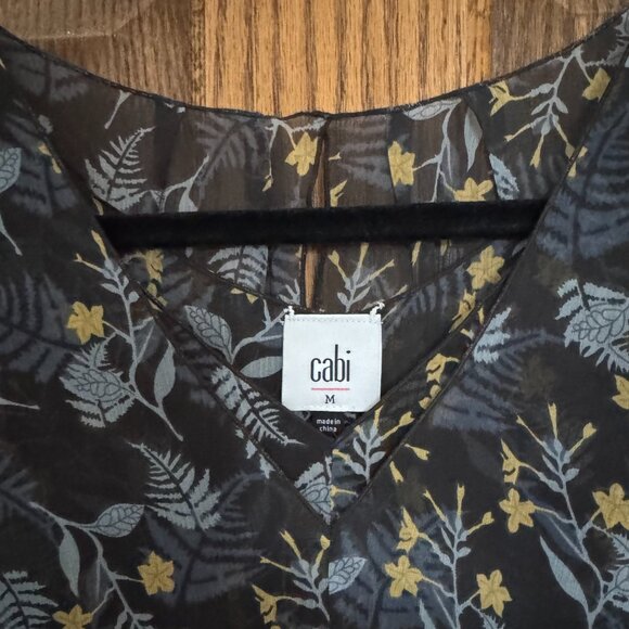 CAbi Layered Fern Sleeveless Blouse - Style 3450 - Size Medium - Picture 4 of 8